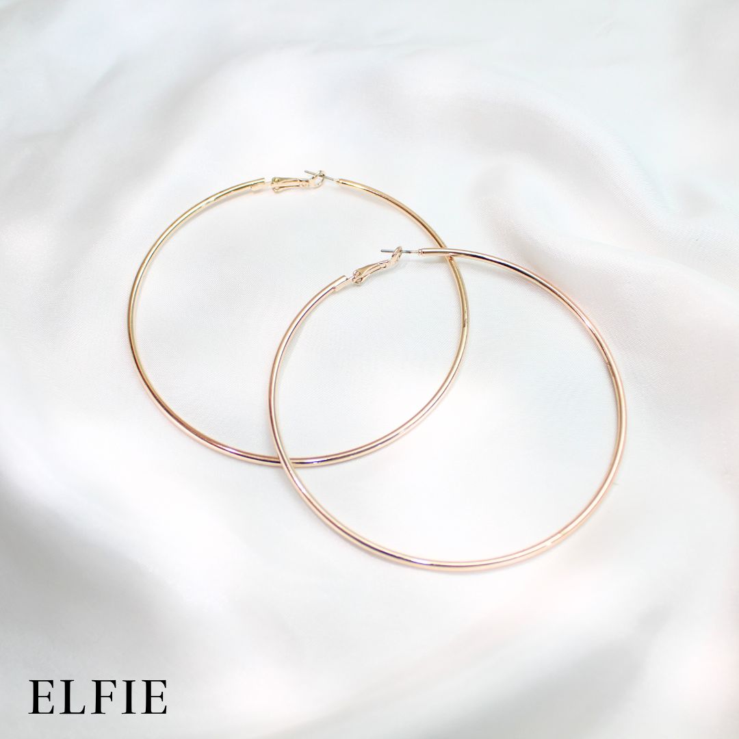 Large Solid Hoop Earring