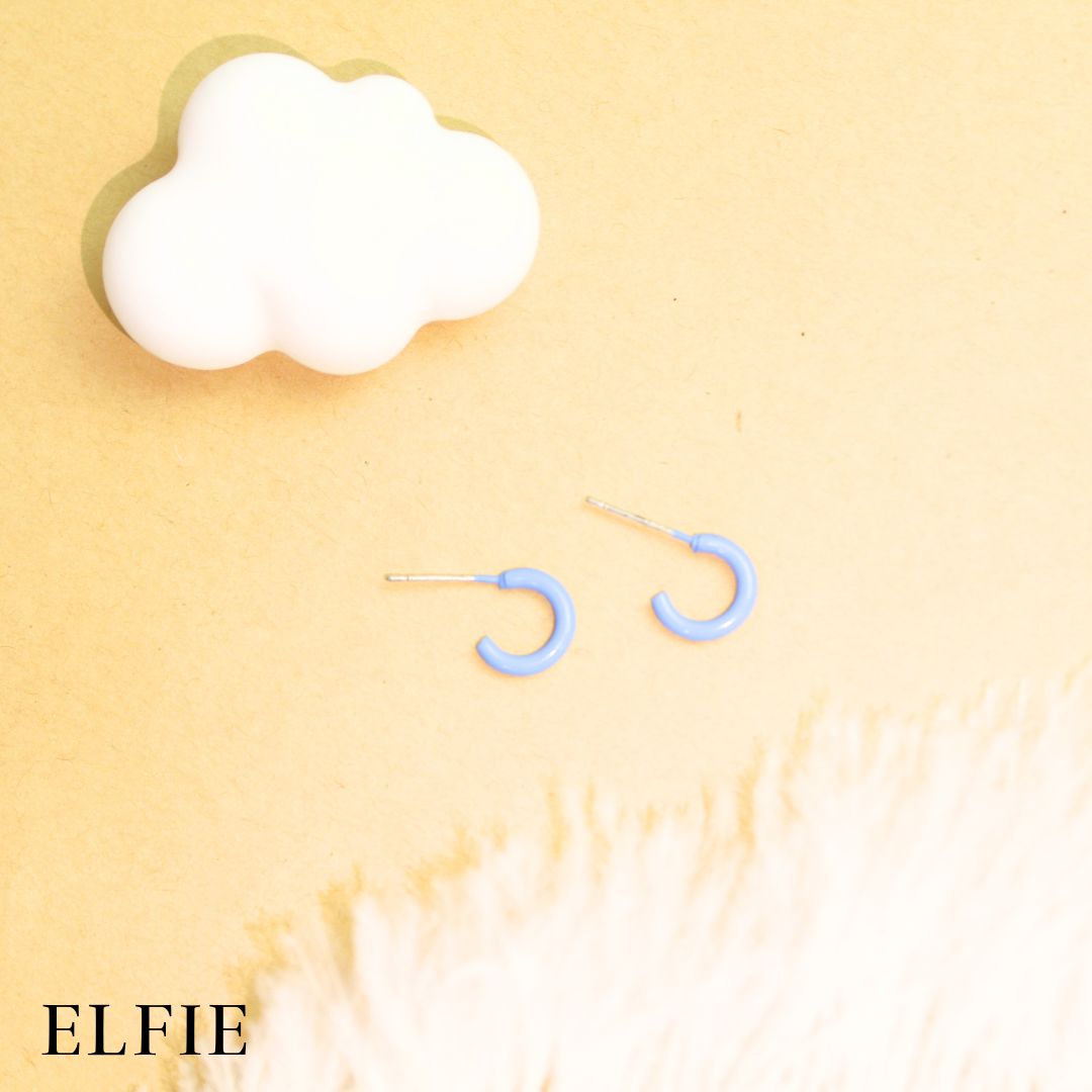 Blue Nickles Stud Earring