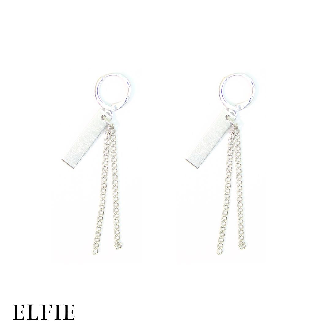 Masculine Chain Drop Earring