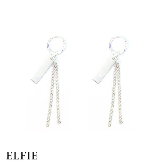 Masculine Chain Drop Earring