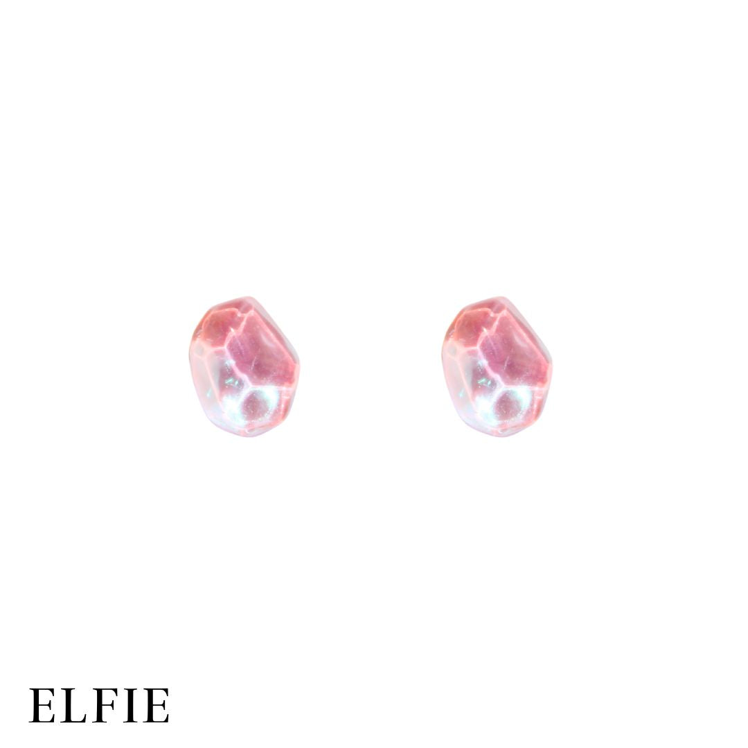 Pink Crystal Stone Stud Earring