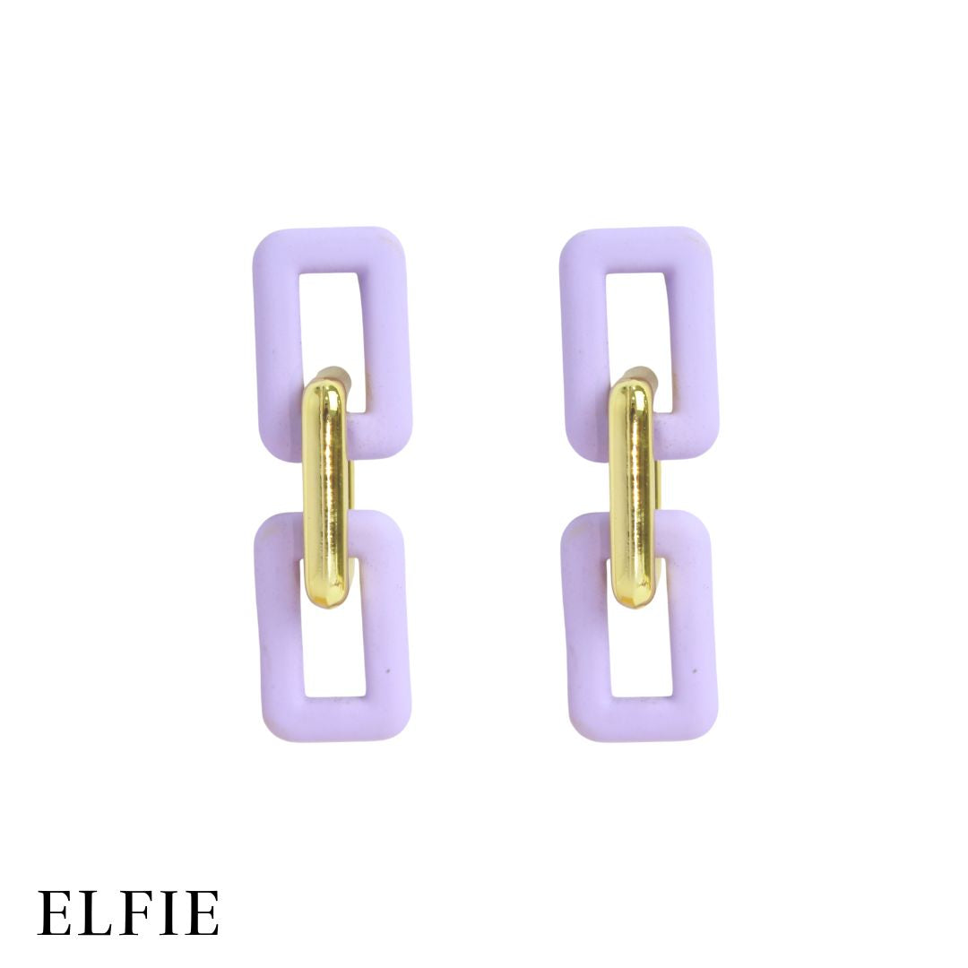 Joined Drop Stud Earring