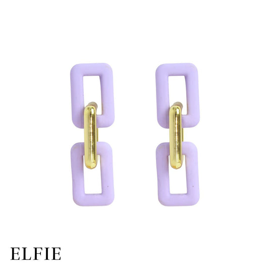 Joined Drop Stud Earring