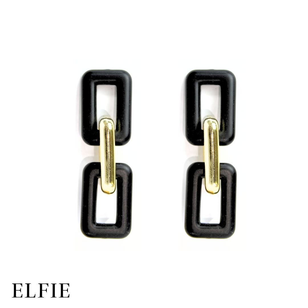 Joined Drop Stud Earring