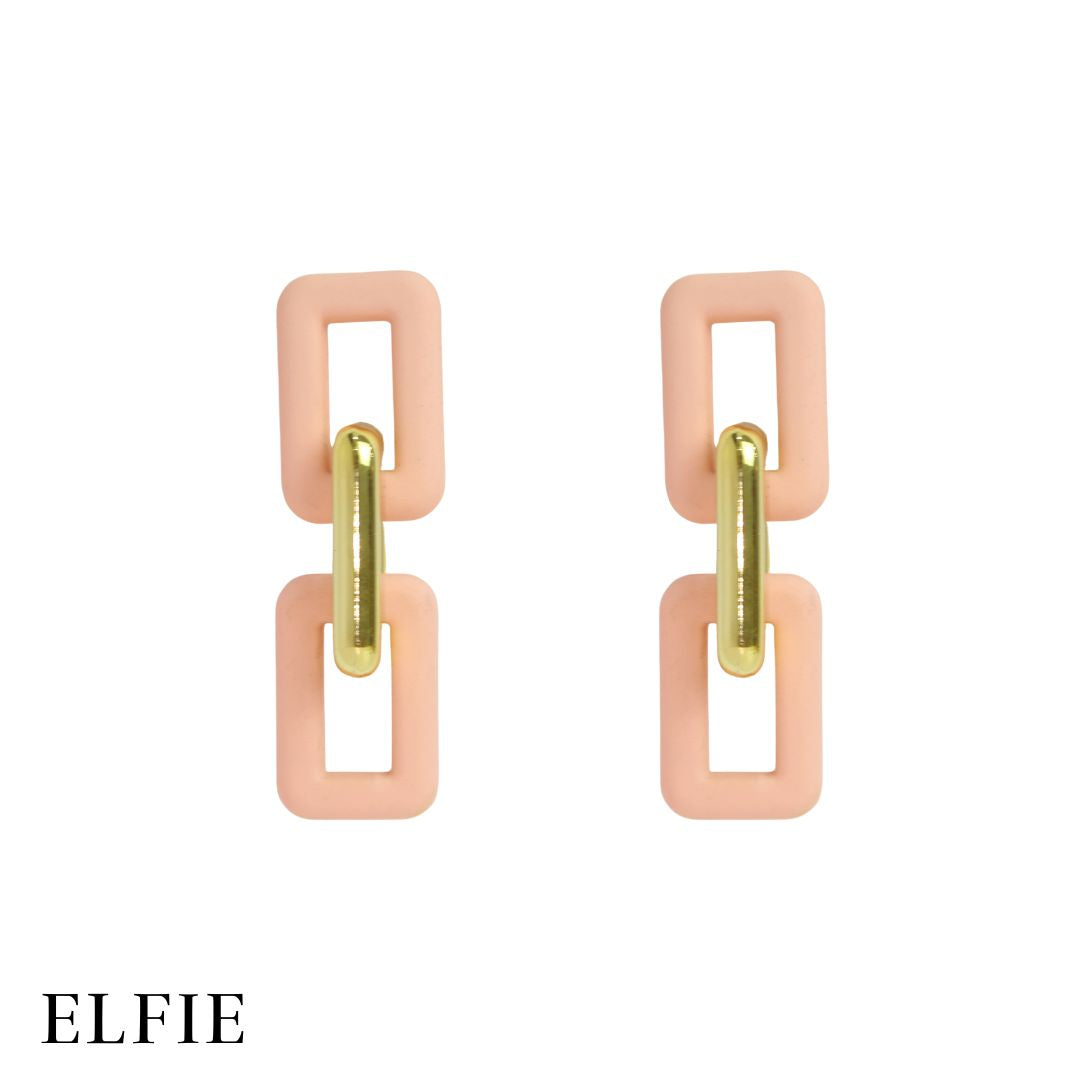 Joined Drop Stud Earring