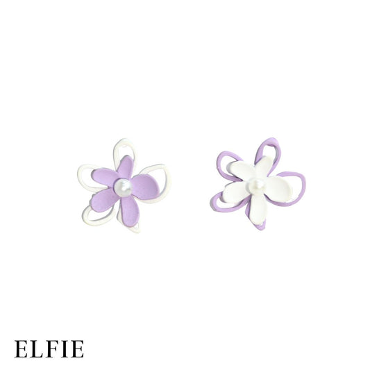 Flower Pearl Stud Earring