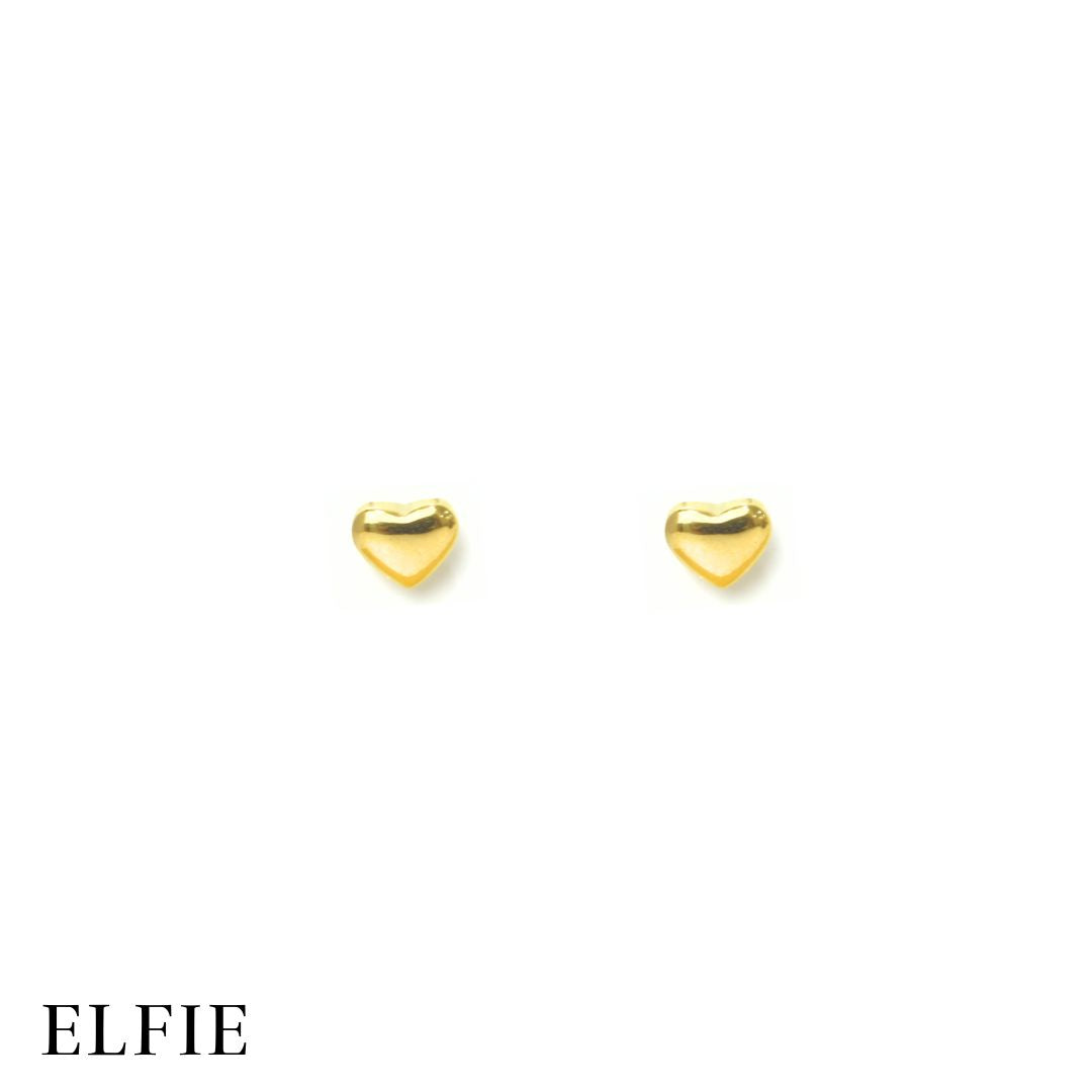 Golden Titanium Stud Earring