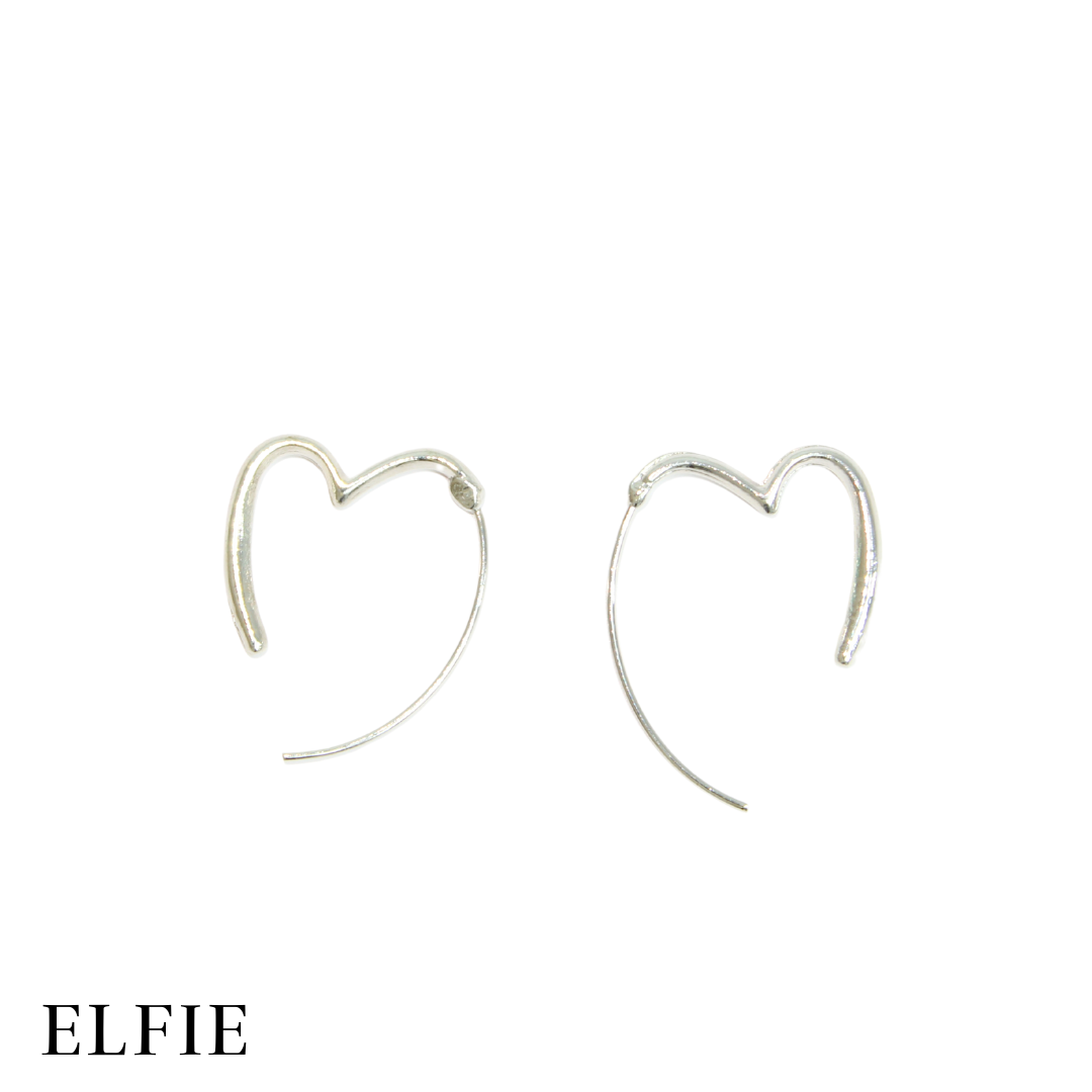 Silver Heart Earring