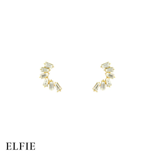 Joined Crystal Stud Earring