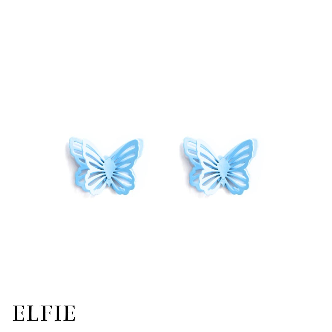 Butterfly Matte Stud Earring