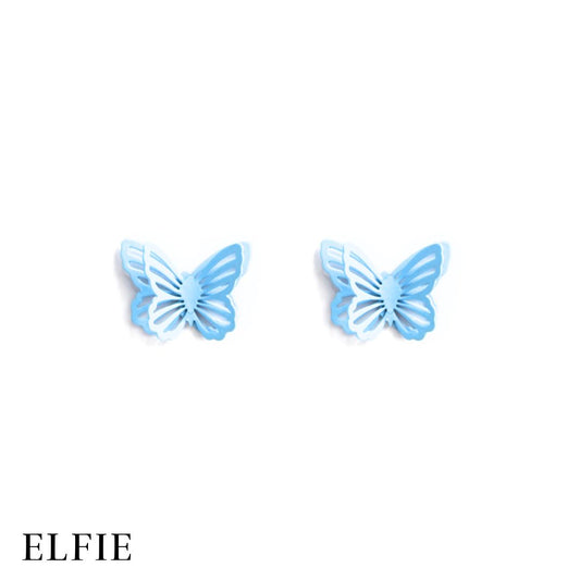 Butterfly Matte Stud Earring