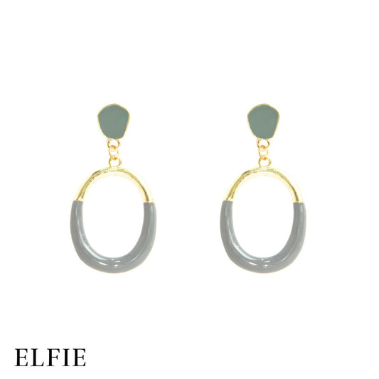 Mix Grey Element Stud Earring