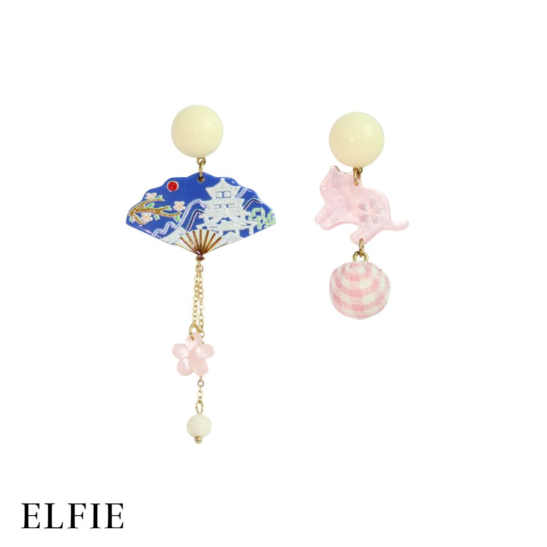 Japanese Sakura Vibes Stud Earring