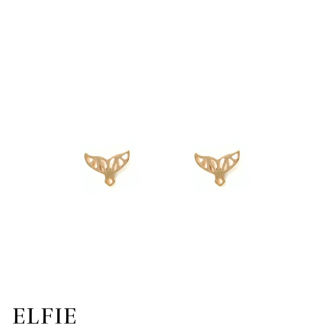 Rose Gold Titanium Stud Earring
