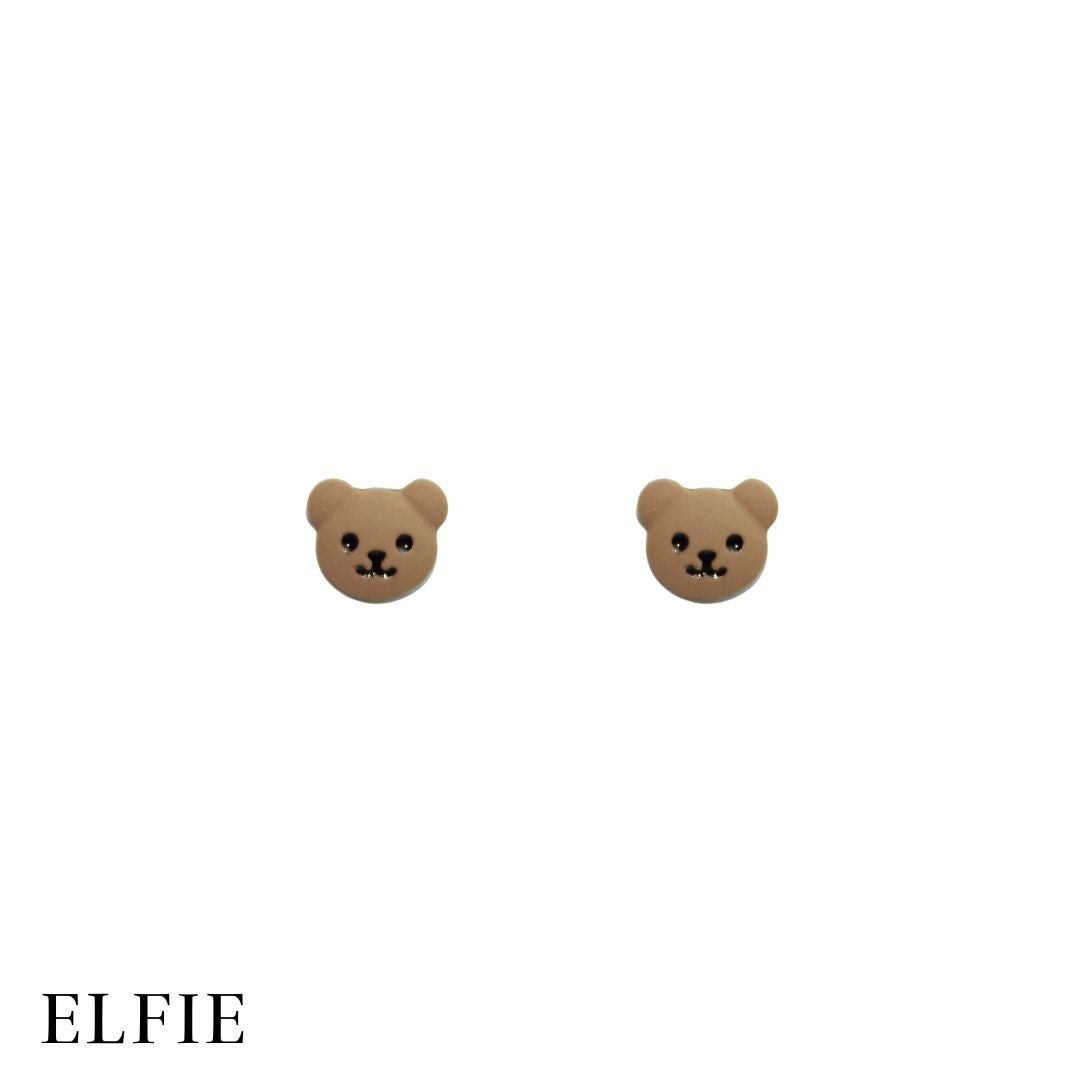 Teddy Face Stud Earring