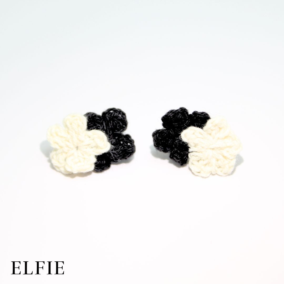 Mix Floral Crochet Stud Earring