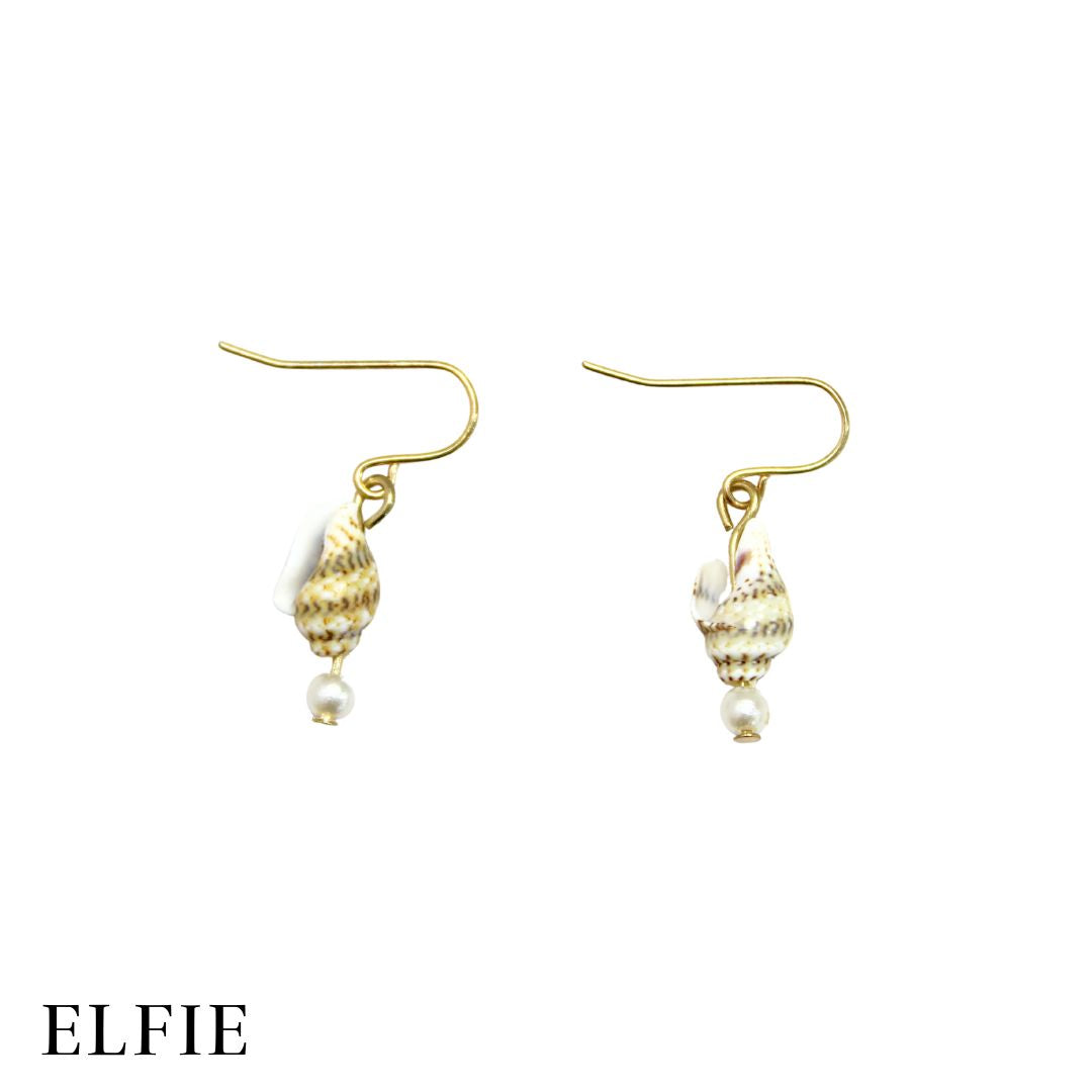 Seashell Pearl Earring