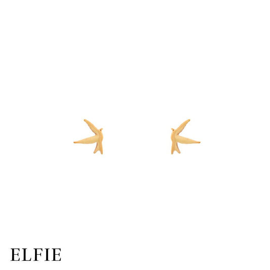 Rose Gold Titanium Stud Earring