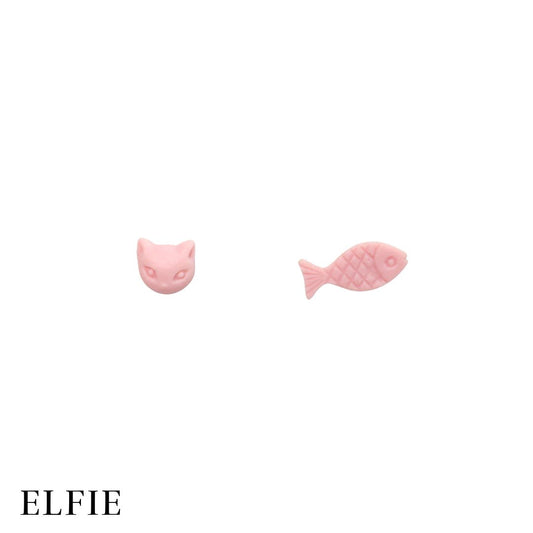 Cat Fish Stud Earring