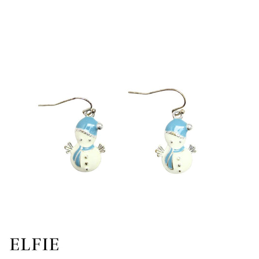 Christmas Snowman Earring
