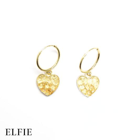 Citrine Heart Earring