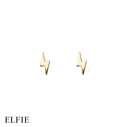 Golden Titanium Stud Earring