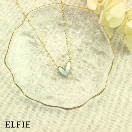 Rose Gold Heart Titanium Necklace