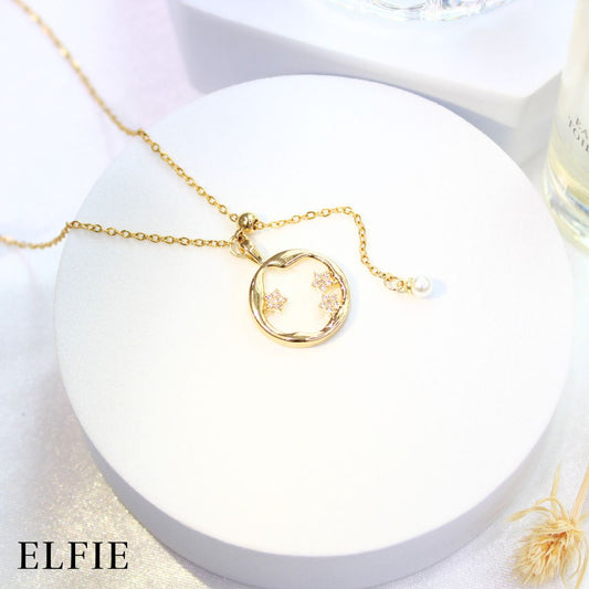 Floral Frame Design Titanium Necklace