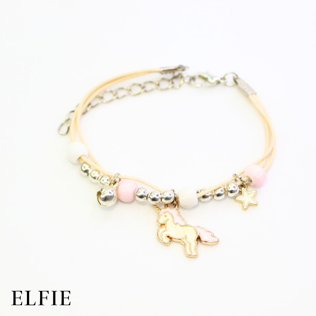 Pink Magical Unicorn Ceramic Bracelet