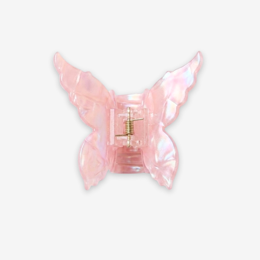 Whimsical Butterfly Pink Peony Hair Clip Accessories