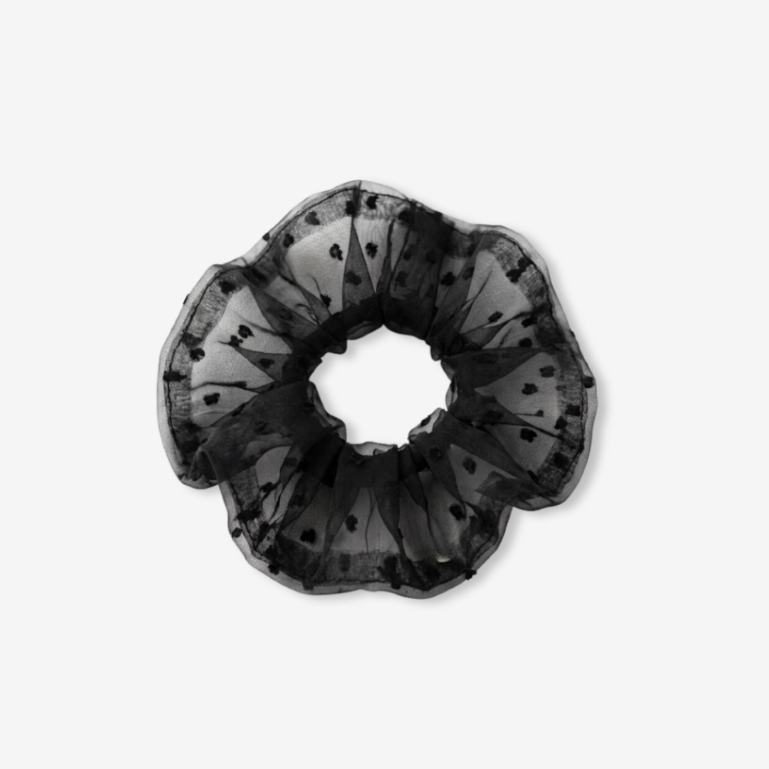 Polka Veil Scrunchie Hair Accessories