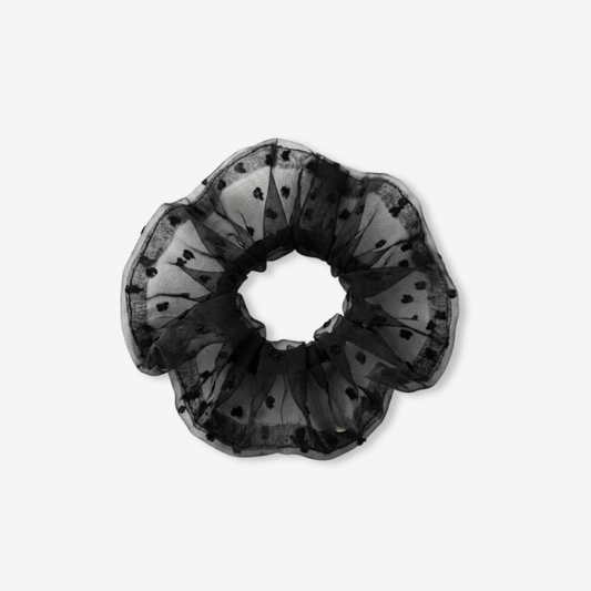 Polka Veil Scrunchie Hair Accessories