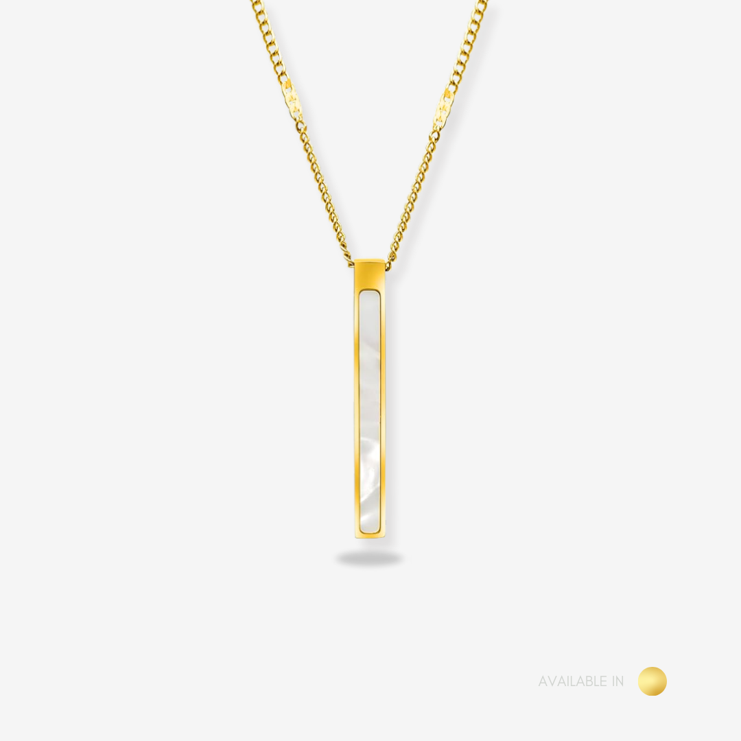 Auriel Bar Gold Titanium Necklace