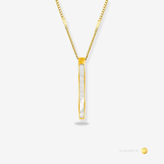 Auriel Bar Gold Titanium Necklace