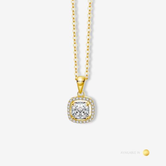 Quadra Glow Gold Titanium Necklace