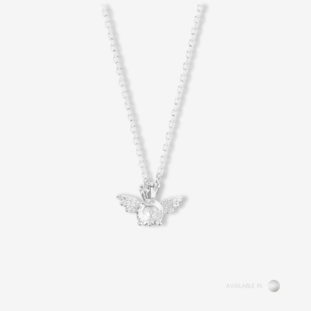Angel Spark Silver Titanium Necklace