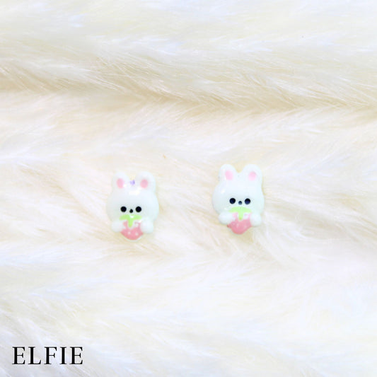 Rabbit Fruit Hugger Stud Earring