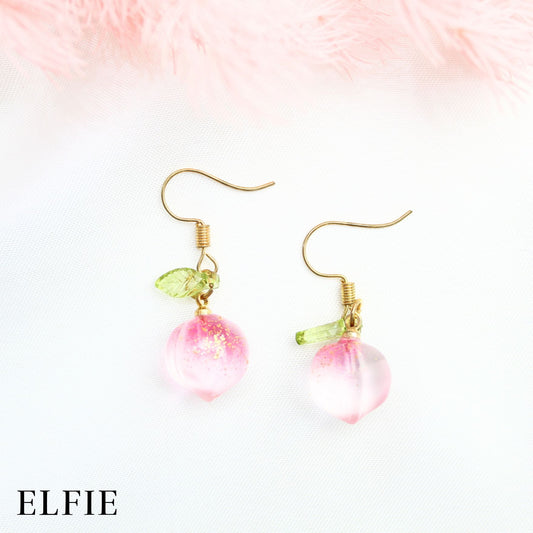 Red Fruit Clear Stud Earring