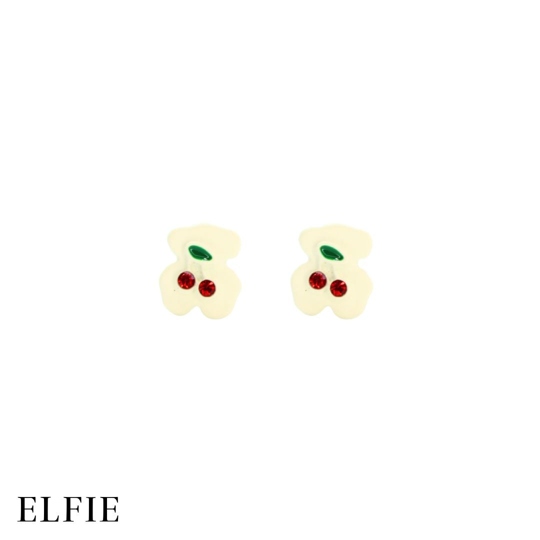 Red Tulip Stud Earring