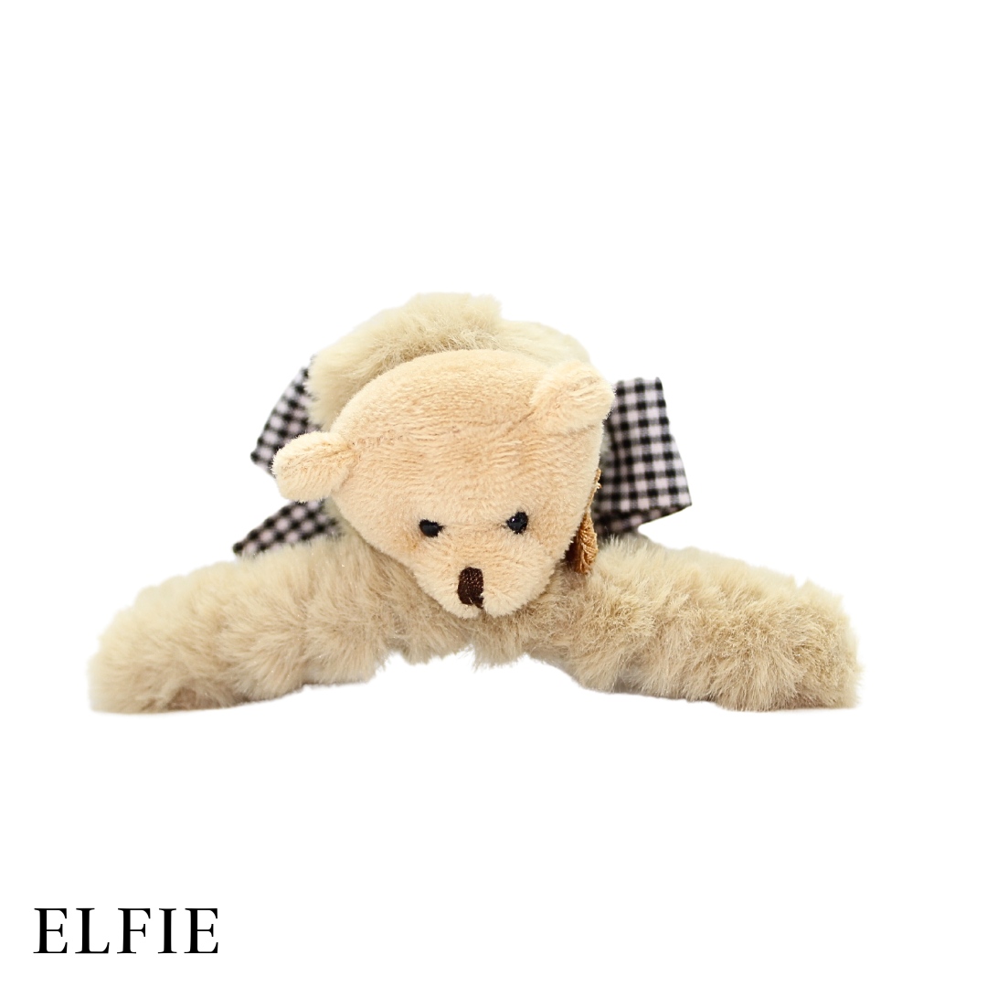 Brown Teddy Fluffy Hair Claw