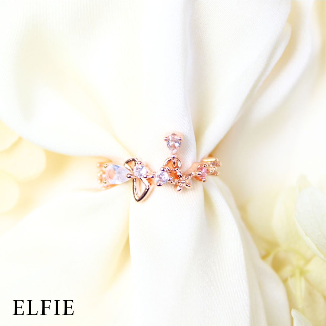 Eternity Aesthetic Adjustable 18K Rose Gold Plated Ring