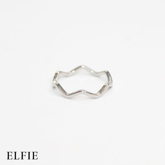 Silver Zig Zag Titanium Ring