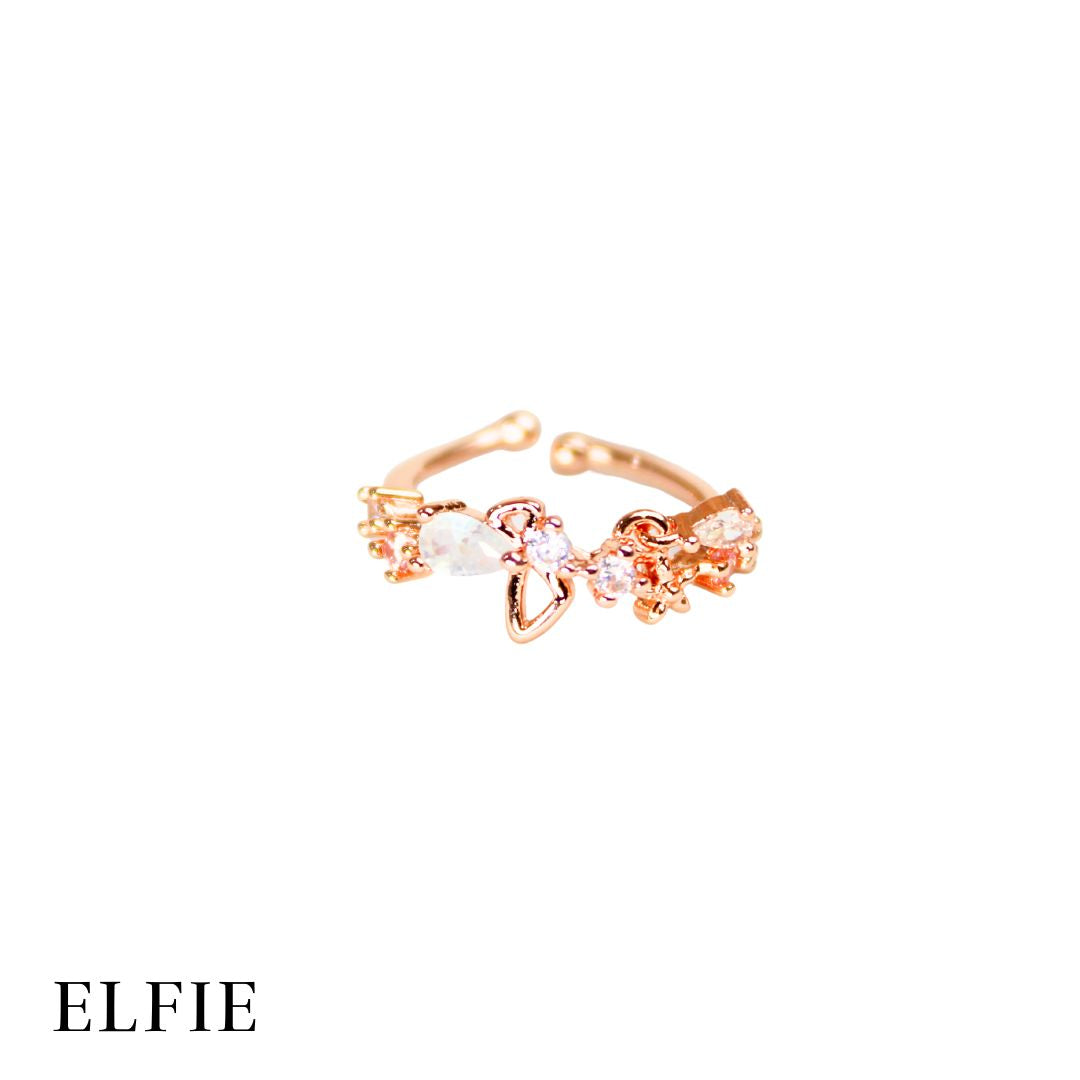 Eternity Aesthetic Adjustable 18K Rose Gold Plated Ring