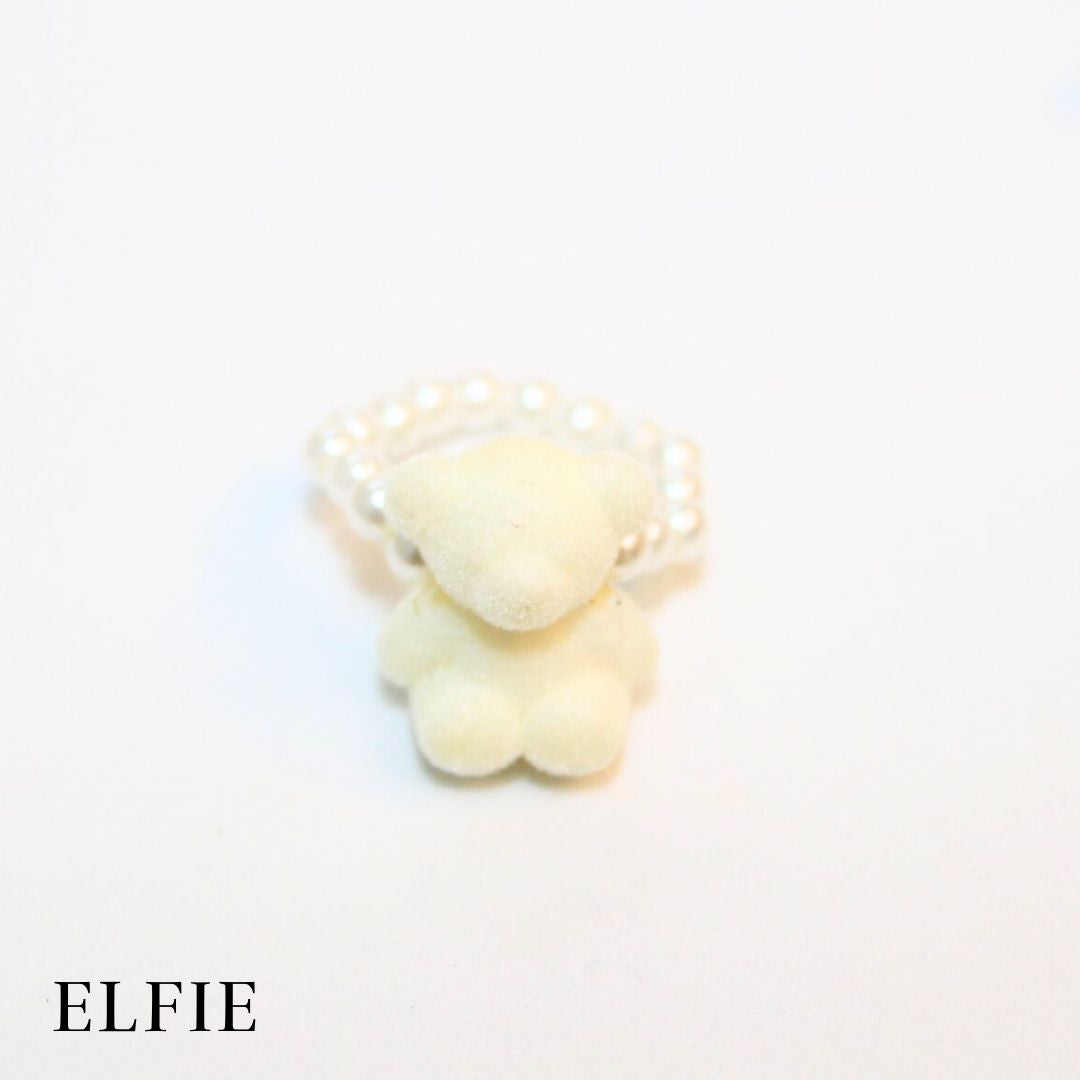 White Teddy Pearl 18K Ring