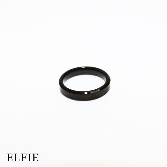 Masculine Gloss Black Titanium Ring
