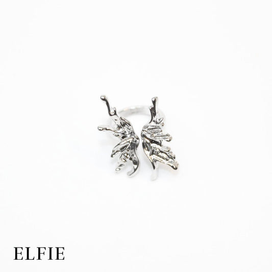 Butterfly Adjustable 18K Silver Plated Ring
