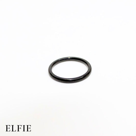 Gloss Black Titanium Ring