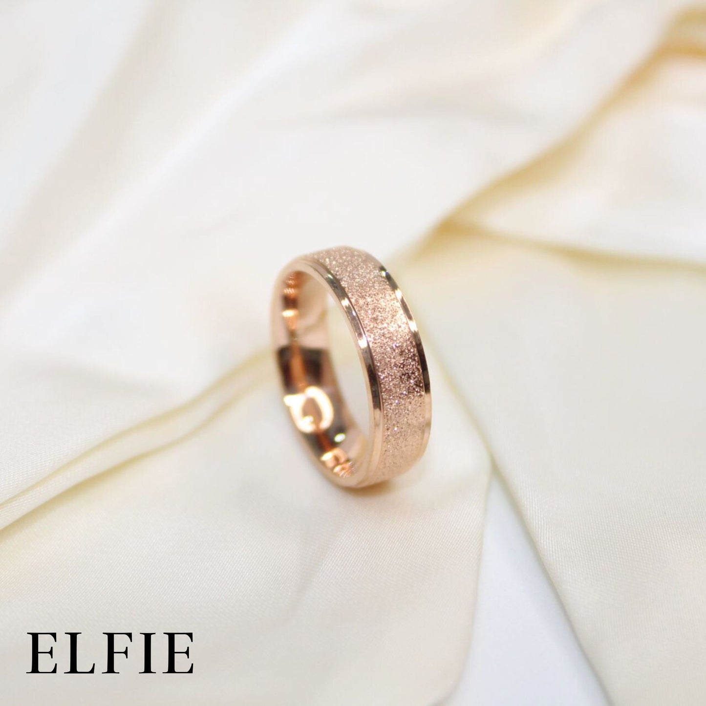 Biggy Shiny Strip Titanium Ring