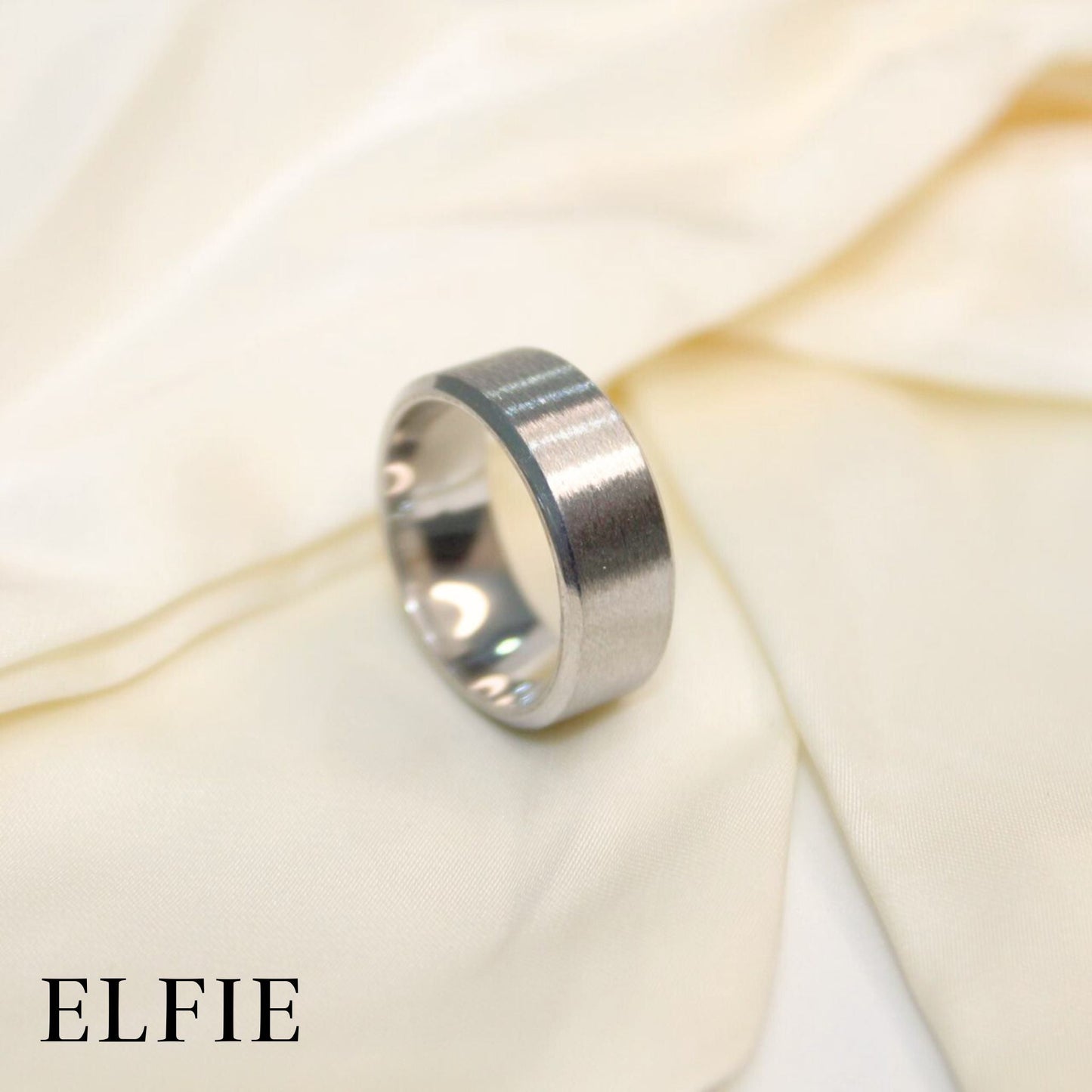 Masculine Plain Titanium Ring