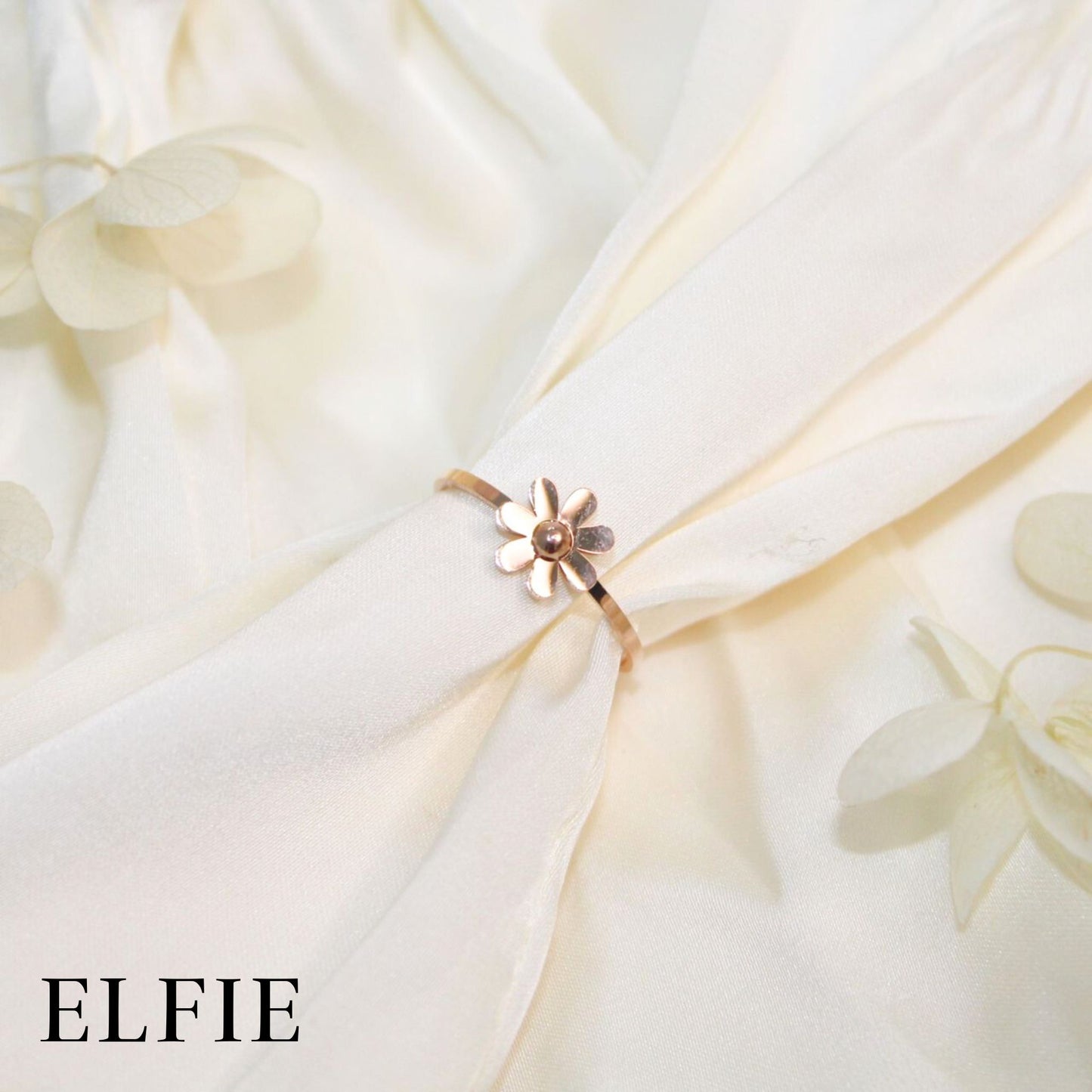 Flower Titanium Ring